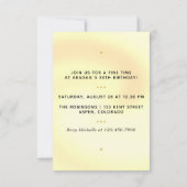 Paarse en gouden en zwarte feestdag kaart (Achterkant)