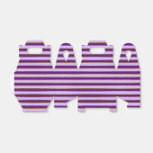 Paarse en gouden folie strepen verjaardagsfeestje bedankdoosjes (Uitgevouwen)