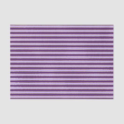 Paarse en gouden folie strepen verjaardagsfeestje tissuepapier (Voorkant)