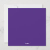 PAARSE EN GOUDEN Geaux Gift Kaart Label (Achterkant)