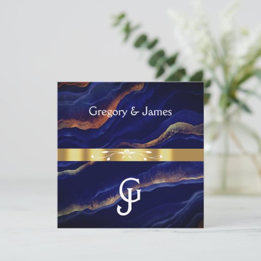 Paarse en gouden geodegedag kaart (Staand voorkant)