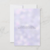 Paarse en gouden Geometic RSVP-kaarten Kaart (Achterkant)