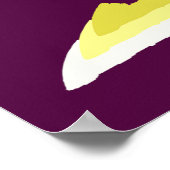 PAARSE EN GOUDEN GEPERSONALISEERDE JUICHENDE POSTE POSTER (Hoek)