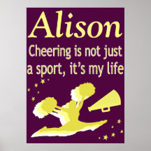 PAARSE EN GOUDEN GEPERSONALISEERDE JUICHENDE POSTE