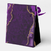 Paarse en gouden getijden Dank je wel Bedankdoosjes (Achterkant)