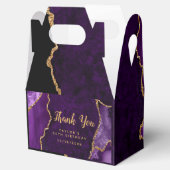 Paarse en gouden getijden Dank je wel Bedankdoosjes (Geopend)