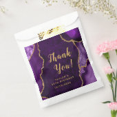 Paarse en gouden getijden Dank je wel Bedankzakje (Gezegeld)