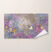 Paarse en gouden Glitter Storm Fantasy Bad Handdoek (Handdoek)