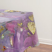 Paarse en gouden Glitter Storm Fantasy Tafelkleed (Voorbeeld)