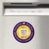 Paarse en Gouden, Goedkope Klasse Reunion Gifts, Magneet (Insitu (Vaatwasser))