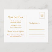 Paarse en gouden Indiase Paisley Save the Date Aankondigingskaart (Achterkant)