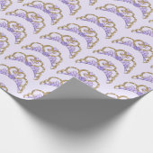 Paarse en gouden inpakpapier (Hoek)