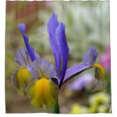 Paarse en gouden Iris-douchergordijn Douchegordijn (Voorkant)