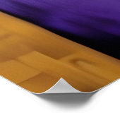 Paarse en gouden Klimt boomstijl kunst Poster (Hoek)