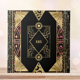 Paarse en gouden kunsten Deco Tegeltje