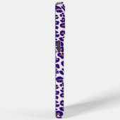 Paarse en gouden luipaard Patroon Case-Mate iPhone Case (Achterkant / Rechts)