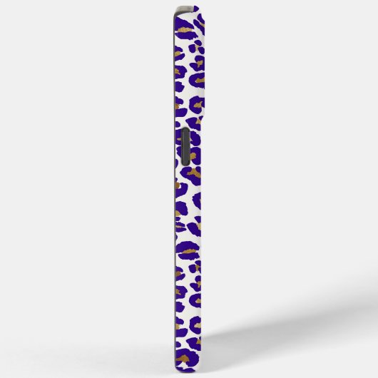 Paarse en gouden luipaard Patroon Case-Mate iPhone Case (Achterkant / Rechts)