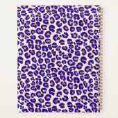 Paarse en gouden luipaard Patroon Planner (Achterkant)