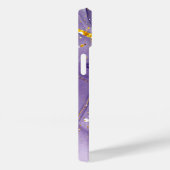 Paarse en gouden marmer Case-Mate iPhone case (Achterkant / Rechts)