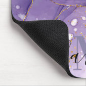 Paarse en gouden marmer muismat (Hoek)