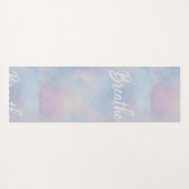 Paarse en gouden marmeren yogamat - Elegant (Achterkant (horizontaal))