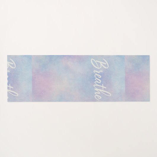 Paarse en gouden marmeren yogamat - Elegant (Achterkant (horizontaal))