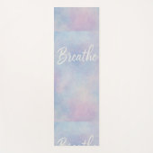 Paarse en gouden marmeren yogamat - Elegant (Voorkant)