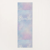 Paarse en gouden marmeren yogamat - Elegant (Achterkant)