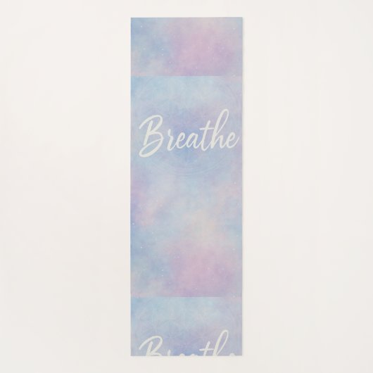 Paarse en gouden marmeren yogamat - Elegant (Achterkant)