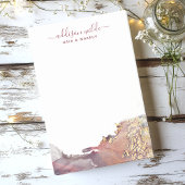Paarse en gouden moderne kunst vloeibare waterverf post-it® notes