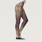 Paarse en gouden motief leggings (Rechts)