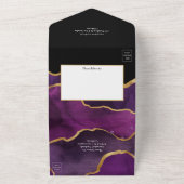 Paarse en gouden oorlogen in één keer all in one uitnodiging (Buitenkant)