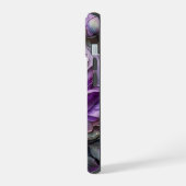 Paarse en gouden reus Rozen iPhone 15 Case (Linkerkant)