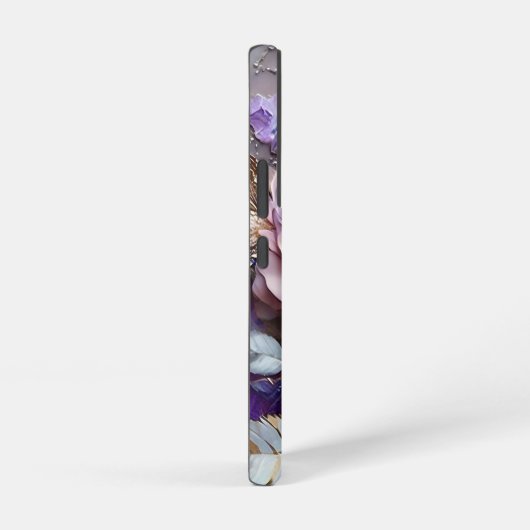 Paarse en gouden reus Rozen Samsung Galaxy Hoesje (Rechterkant)