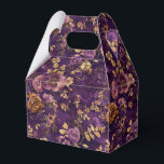 Paarse en gouden Rozen Bedankdoosjes<br><div class="desc">Paarse en gouden Rozen geven de voorkeur aan dozen</div>