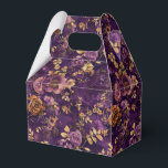 Paarse en gouden Rozen Bedankdoosjes<br><div class="desc">Paarse en gouden Rozen geven de voorkeur aan dozen</div>