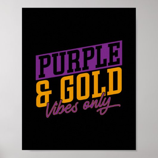 Paarse En Gouden Sfeer Poster (Voorkant)