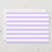 Paarse en gouden Spa Sleepover Verjaardagsfeestfot Kaart (Achterkant)