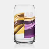 Paarse en Gouden Speldag Blikvorm Glas (Rechts)