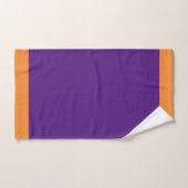 Paarse en gouden sport team kleuren badhanddoek se bad handdoek (Handdoek)