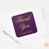 Paarse en gouden sticker voor huwelijksgunst (Envelop)