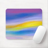 Paarse en Gouden Straal Abstract Muismat (Met muis)