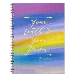 Paarse en Gouden Straal Abstract Notitieboek
