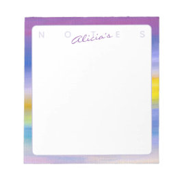 Paarse en Gouden Straal Abstract Notitieboek Notitieblok