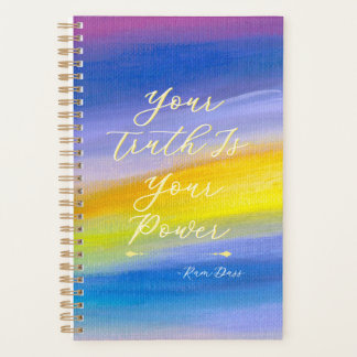 Paarse en gouden straal abstract planner