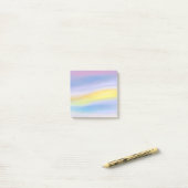 Paarse en Gouden Straal Abstract Post-it® Notes (Op bureau)