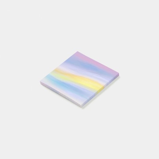 Paarse en Gouden Straal Abstract Post-it® Notes (Schuin)