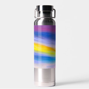 Paarse en Gouden Straal Abstract Waterfles