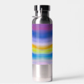 Paarse en Gouden Straal Abstract Waterfles (Rechts)
