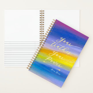 Paarse en Gouden Straal Moderne Abstract Notitieboek